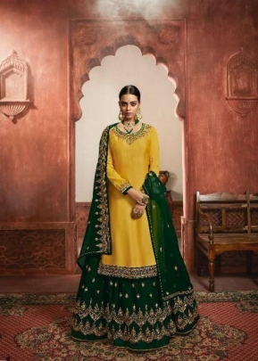 LT Nitya Vol 161 Salwar Kameez DN 6107 Yellow