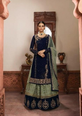 LT Nitya Vol 161 Salwar Kameez DN 6109 Blue