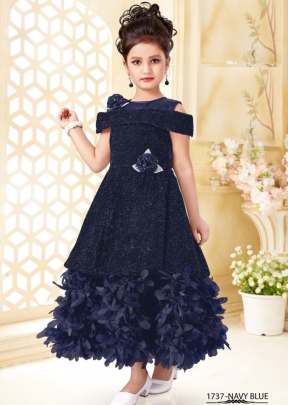 Lfh Kids Vol 3 Imported And Fancy Gown Blue Color DN 1737
