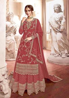 Lt Nitya Heavy Georgette With Embroidery Work And Sequence Work Sharara Suit Noelle Color DN 4902