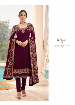 Lt Nitya Zyrah Designer Salwar Suit DN Z-105 Wine