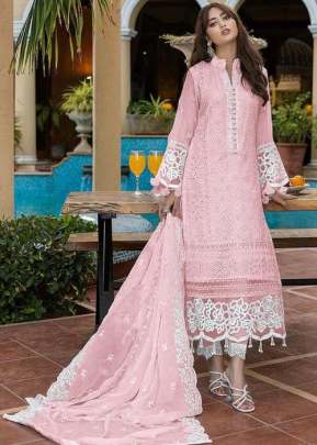 Maaria-A Exclusive Heavy Faux Georgette With Heavy Embroidery Pakistani Suit Pink Color DN 1001 B