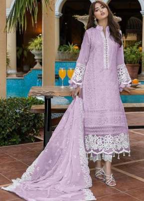 Maaria-A Exclusive Heavy Faux Georgette With Heavy Embroidery Pakistani Suit Purple Color DN 1001 D