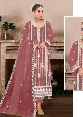 Mah E Rooh Heavy Faux Georgette With Sequence Embroidery Work Pakistani Suit Maroon Color DN 4127