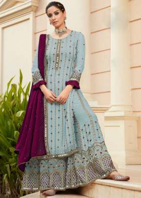 Maisha Nazakat Designer Suit DN 9705 Light Batli  Color