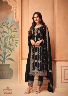 Mohini Glamour Designer suit DN 96003 Black Color