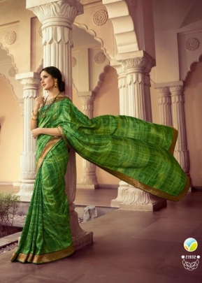 NF Vinay Weightless Printed Saree DN 21932 Light Green Color