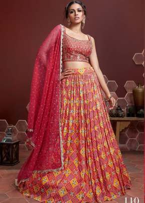 New Exclusive Regular And Plus Size Semi-Stitched Lehenga Choli Collection Red Color DN 110