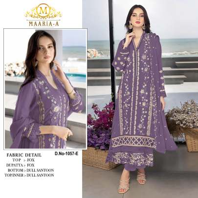 Pakistani Maaria A Heavy Faux Georgette With Embroidery Suit DN 1057 