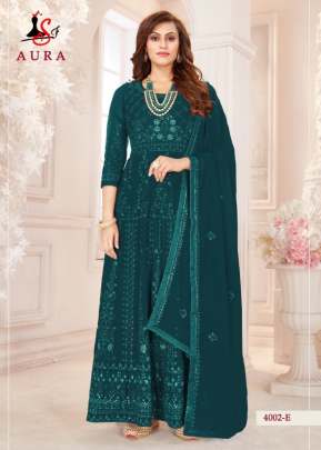 SF AURA GEORGETTE SALWAR SUIT DN 4002 RAMA