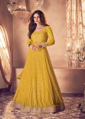 Sayuri Noor Festive Wear Designer Salwar Kameez DN 121 Yellow