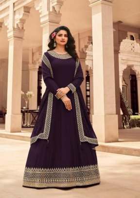 VINAY KASHEESH ATTRACTION ANARKALI SUIT DN 14824 WINE