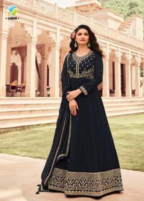 VINAY KASHEESH ATTRACTION ANARKALI SUIT DN 14828 BLACK