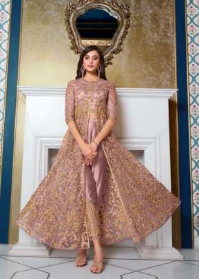 Vipul Zaina  Heavy Butterfly Net With Embroidered Anarkali Suit Pink Color DN 4626