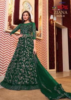 Vipul Ziana Designer Party Wear Gown DN 4629 Green