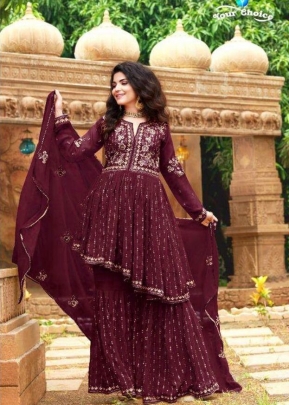 Your Choice Fashion Zone Georgette Suit DN 3862 Maroon