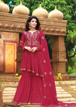 Your Choice Fashion Zone Georgette Suit DN 3862 Dark Pink