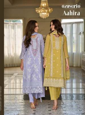 Zaveri Aahira Organza Ready Made Designer Salwar Suit