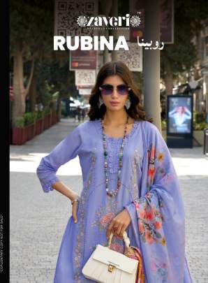 Zaveri Rubina Designer Cotton Ready Made Salwar Suit