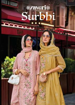 Zaveri Surbhi Designer Soft Organza Ready Made Salwar suit